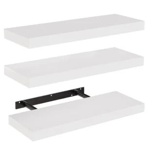 STOREMIC – 3 db fehér lebegő fali polc készlet (40 cm)