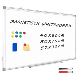 ️ QUEENLINK mágneses fehér tábla – 57×90 cm
