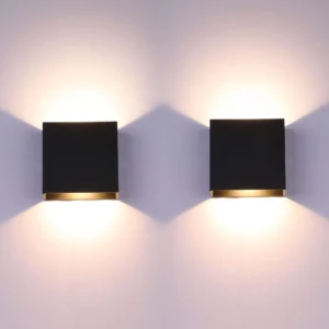 Lightess 2 db-os LED fali lámpa (meleg fehér, 3000K)