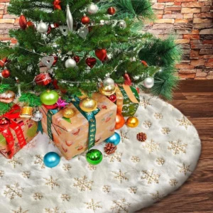 Karácsonyfa takaró, plüss szőnyeg (90 cm)