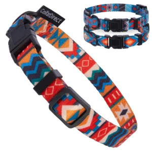 CollarDirect kutyanyakörv, törzsi etnikai azték minta (19–27 cm)