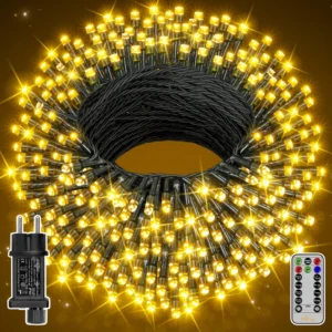 Ollny 200 LED tündérfények – 20 m, távirányítós, vízálló, 8 üzemmóddal